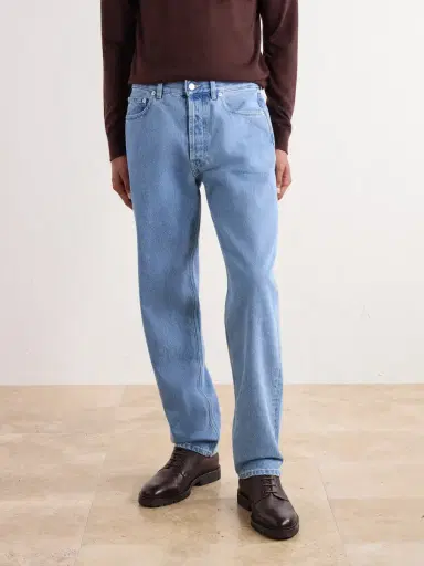 Thom Sweeney Easy Fit Straight-Leg Jeans - Men | Thumbnail 3 Thom Sweeney Easy Fit Straight-Leg Jeans - Men | Thumbnail 3