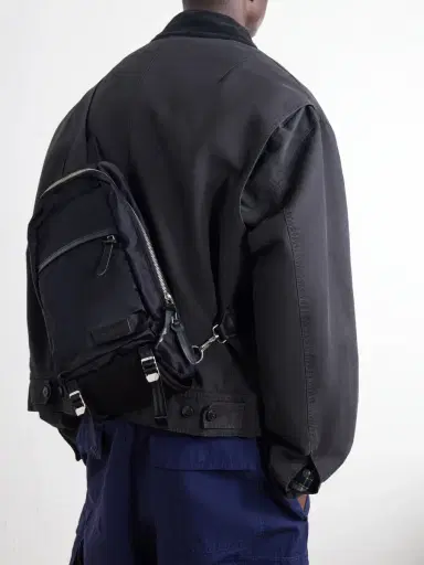 Master-Piece Lightning Leather-Trimmed Shell Sling Backpack - Men | Thumbnail 3 Master-Piece Lightning Leather-Trimmed Shell Sling Backpack - Men | Thumbnail 3