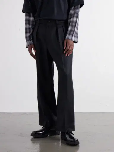 COMME des GARCONS HOMME Wide-Leg Pleated Wool Trousers - Men | Thumbnail 3 COMME des GARCONS HOMME Wide-Leg Pleated Wool Trousers - Men | Thumbnail 3