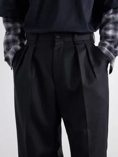 COMME des GARCONS HOMME Wide-Leg Pleated Wool Trousers - Men | Thumbnail 5 COMME des GARCONS HOMME Wide-Leg Pleated Wool Trousers - Men | Thumbnail 5