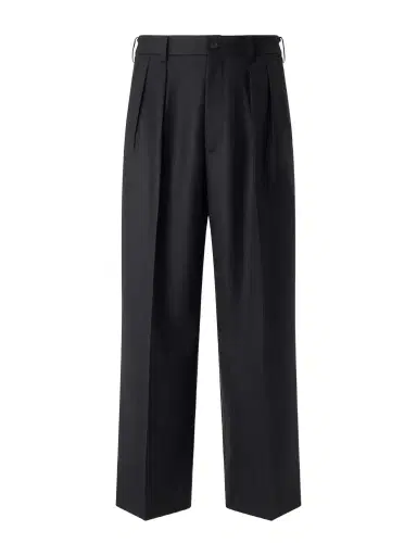 COMME des GARCONS HOMME Wide-Leg Pleated Wool Trousers - Men | Thumbnail 1 COMME des GARCONS HOMME Wide-Leg Pleated Wool Trousers - Men | Thumbnail 1