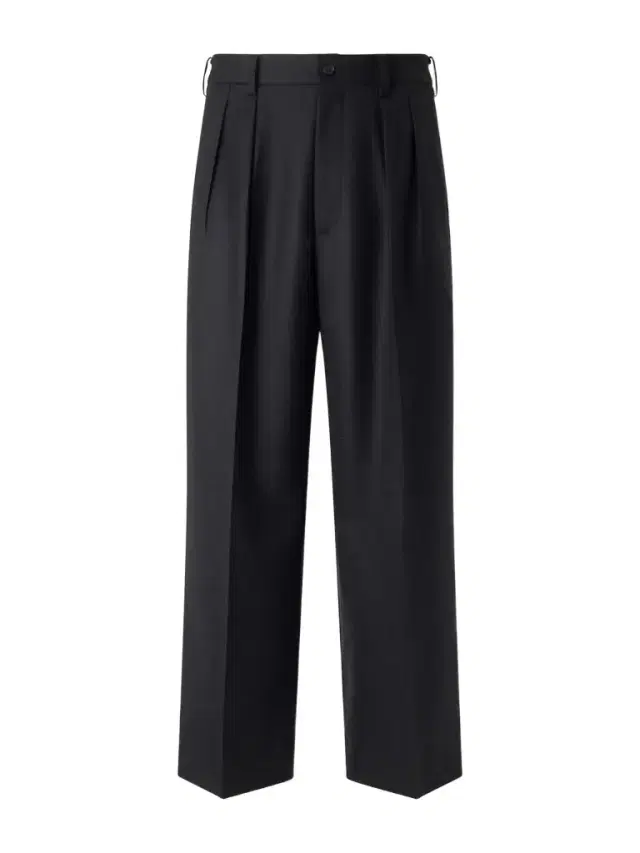 Wide-Leg Pleated Wool Trousers - Men Wide-Leg Pleated Wool Trousers - Men