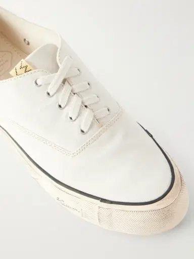 Visvim Logan Distressed Canvas Sneakers - Men | Thumbnail 5 Visvim Logan Distressed Canvas Sneakers - Men | Thumbnail 5