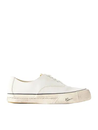 Visvim Logan Distressed Canvas Sneakers - Men | Thumbnail 1 Visvim Logan Distressed Canvas Sneakers - Men | Thumbnail 1
