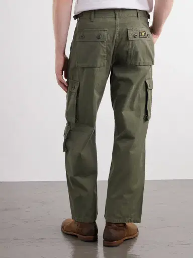 Human Made Straight-Leg Logo-Appliquéd Cotton Cargo Trousers - Men | Thumbnail 4 Human Made Straight-Leg Logo-Appliquéd Cotton Cargo Trousers - Men | Thumbnail 4