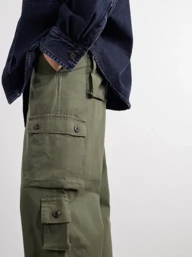 Human Made Straight-Leg Logo-Appliquéd Cotton Cargo Trousers - Men | Thumbnail 5 Human Made Straight-Leg Logo-Appliquéd Cotton Cargo Trousers - Men | Thumbnail 5