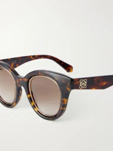 Loewe Anagram Havana Round-Frame Tortoiseshell Acetate Sunglasses - Men | Thumbnail 3 Loewe Anagram Havana Round-Frame Tortoiseshell Acetate Sunglasses - Men | Thumbnail 3