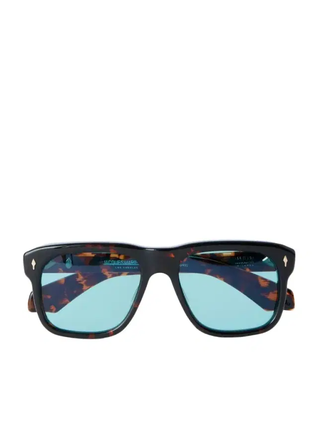 Yves Rectangle-Style Acetate Sunglasses - Men Yves Rectangle-Style Acetate Sunglasses - Men