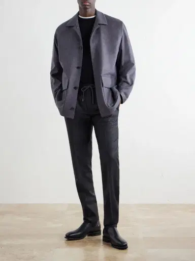 Slowear Tapered Wool Drawstring Trousers - Men | Thumbnail 2 Slowear Tapered Wool Drawstring Trousers - Men | Thumbnail 2