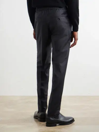Slowear Tapered Wool Drawstring Trousers - Men | Thumbnail 4 Slowear Tapered Wool Drawstring Trousers - Men | Thumbnail 4