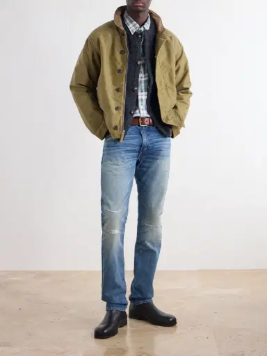 RRL Distressed Slim-Fit Jeans - Men | Thumbnail 2 RRL Distressed Slim-Fit Jeans - Men | Thumbnail 2