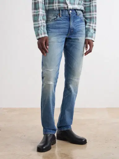 RRL Distressed Slim-Fit Jeans - Men | Thumbnail 3 RRL Distressed Slim-Fit Jeans - Men | Thumbnail 3
