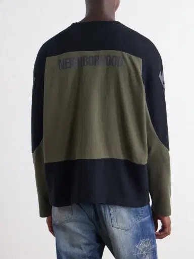 Neighborhood Hockey Logo-Appliqué Paneled Cotton-Jersey T-Shirt - Men | Thumbnail 4 Neighborhood Hockey Logo-Appliqué Paneled Cotton-Jersey T-Shirt - Men | Thumbnail 4
