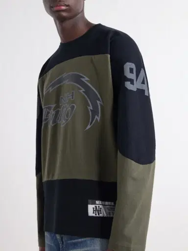 Neighborhood Hockey Logo-Appliqué Paneled Cotton-Jersey T-Shirt - Men | Thumbnail 6 Neighborhood Hockey Logo-Appliqué Paneled Cotton-Jersey T-Shirt - Men | Thumbnail 6