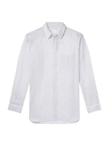 Comme des Garçons SHIRT Striped Satin Shirt - Men | Thumbnail 1 Comme des Garçons SHIRT Striped Satin Shirt - Men | Thumbnail 1