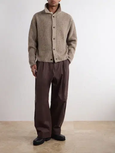 SAGE NATION Wiral Ribbed-Knit Wool Cardigan - Men | Thumbnail 2 SAGE NATION Wiral Ribbed-Knit Wool Cardigan - Men | Thumbnail 2
