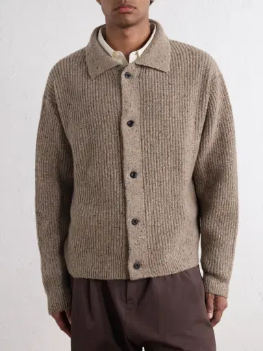 SAGE NATION Wiral Ribbed-Knit Wool Cardigan - Men | Thumbnail 3 SAGE NATION Wiral Ribbed-Knit Wool Cardigan - Men | Thumbnail 3