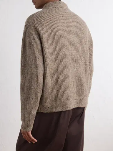 SAGE NATION Wiral Ribbed-Knit Wool Cardigan - Men | Thumbnail 4 SAGE NATION Wiral Ribbed-Knit Wool Cardigan - Men | Thumbnail 4