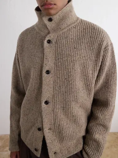 SAGE NATION Wiral Ribbed-Knit Wool Cardigan - Men | Thumbnail 5 SAGE NATION Wiral Ribbed-Knit Wool Cardigan - Men | Thumbnail 5