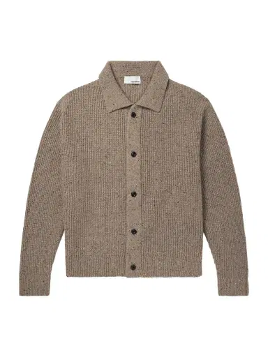 SAGE NATION Wiral Ribbed-Knit Wool Cardigan - Men | Thumbnail 1 SAGE NATION Wiral Ribbed-Knit Wool Cardigan - Men | Thumbnail 1