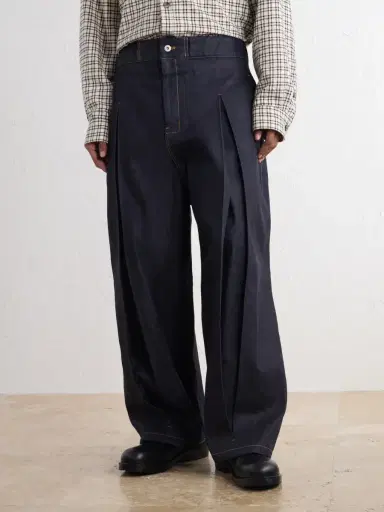 SAGE NATION Barrel-Leg Pleated Jeans - Men | Thumbnail 3 SAGE NATION Barrel-Leg Pleated Jeans - Men | Thumbnail 3