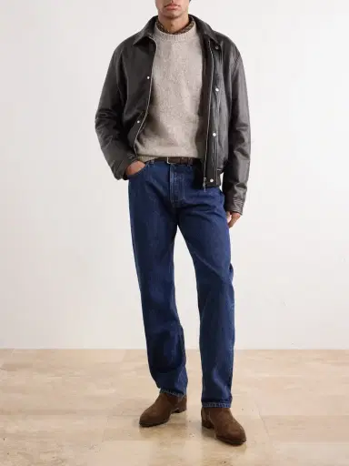 Thom Sweeney Easy Fit Straight-Leg Jeans - Men | Thumbnail 2 Thom Sweeney Easy Fit Straight-Leg Jeans - Men | Thumbnail 2