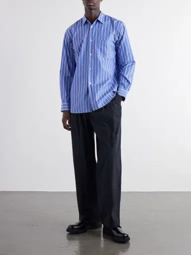 Comme des Garçons SHIRT Striped Cotton-Poplin Shirt - Men | Thumbnail 2 Comme des Garçons SHIRT Striped Cotton-Poplin Shirt - Men | Thumbnail 2