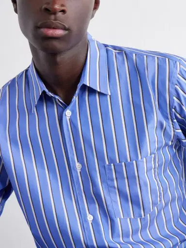 Comme des Garçons SHIRT Striped Cotton-Poplin Shirt - Men | Thumbnail 5 Comme des Garçons SHIRT Striped Cotton-Poplin Shirt - Men | Thumbnail 5