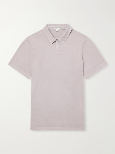 James Perse Slim-Fit Supima Cotton-Jersey Polo Shirt - Men | Thumbnail 1 James Perse Slim-Fit Supima Cotton-Jersey Polo Shirt - Men | Thumbnail 1