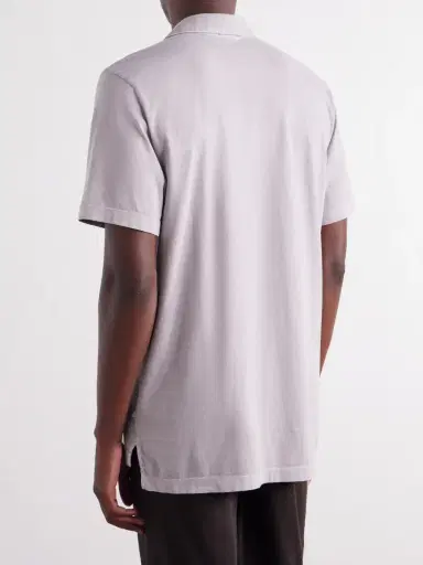 James Perse Slim-Fit Supima Cotton-Jersey Polo Shirt - Men | Thumbnail 4 James Perse Slim-Fit Supima Cotton-Jersey Polo Shirt - Men | Thumbnail 4