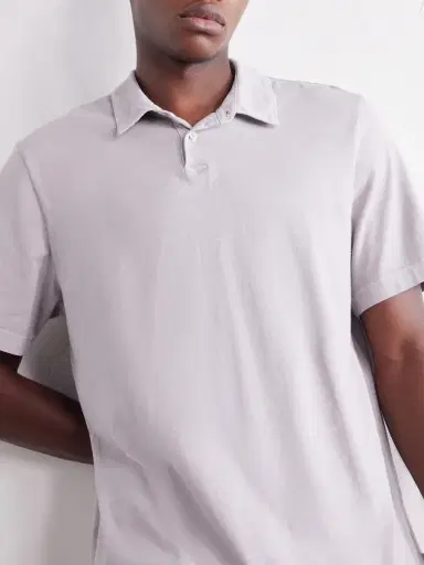 James Perse Slim-Fit Supima Cotton-Jersey Polo Shirt - Men | Thumbnail 5 James Perse Slim-Fit Supima Cotton-Jersey Polo Shirt - Men | Thumbnail 5