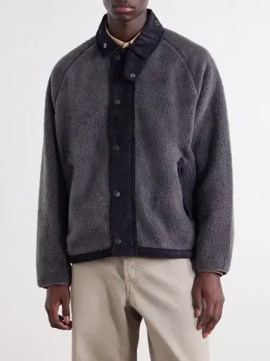 Barbour Transporter Corduroy-Trimmed Fleece Jacket - Men | Thumbnail 3 Barbour Transporter Corduroy-Trimmed Fleece Jacket - Men | Thumbnail 3