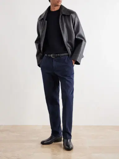Thom Sweeney Straight-Leg Cotton-Twill Trousers - Men | Thumbnail 2 Thom Sweeney Straight-Leg Cotton-Twill Trousers - Men | Thumbnail 2