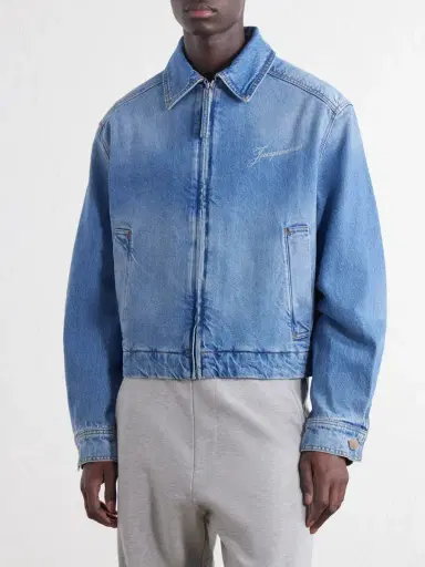 Jacquemus Logo-Print Denim Jacket - Men | Thumbnail 3 Jacquemus Logo-Print Denim Jacket - Men | Thumbnail 3