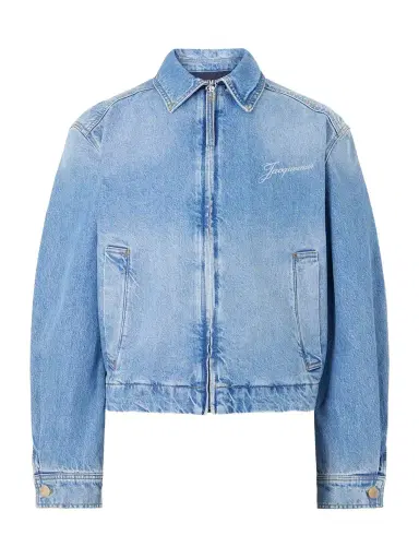 Jacquemus Logo-Print Denim Jacket - Men | Thumbnail 1 Jacquemus Logo-Print Denim Jacket - Men | Thumbnail 1
