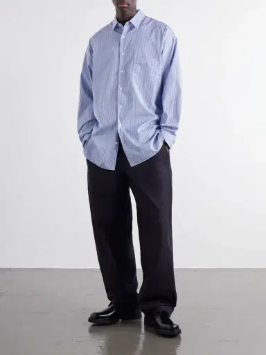 COMME des GARCONS HOMME Striped Cotton-Poplin Shirt - Men | Thumbnail 2 COMME des GARCONS HOMME Striped Cotton-Poplin Shirt - Men | Thumbnail 2