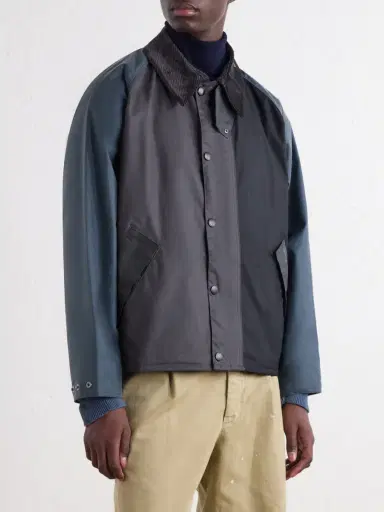 Barbour Bedale Corduroy-Trimmed Waxed Cotton Jacket - Men | Thumbnail 3 Barbour Bedale Corduroy-Trimmed Waxed Cotton Jacket - Men | Thumbnail 3