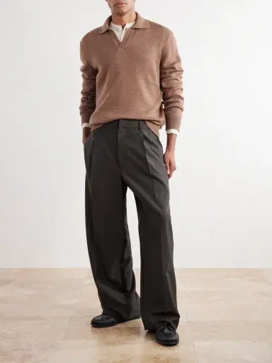 De Bonne Facture Merino Wool Polo Sweater - Men | Thumbnail 2 De Bonne Facture Merino Wool Polo Sweater - Men | Thumbnail 2