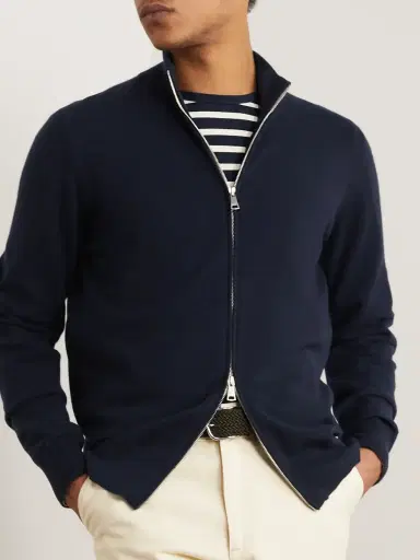 Ghiaia Cashmere Cashmere Zip-Up Sweater - Men | Thumbnail 3 Ghiaia Cashmere Cashmere Zip-Up Sweater - Men | Thumbnail 3