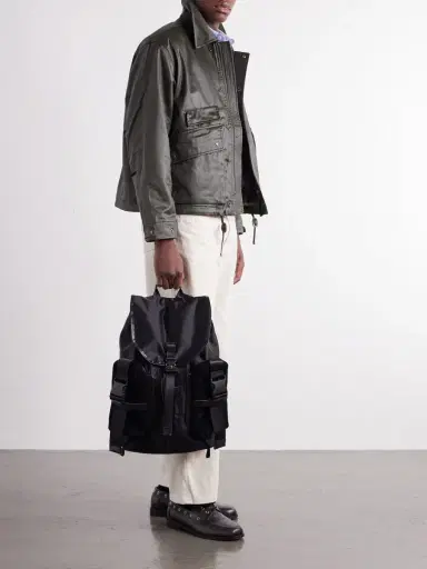 Master-Piece Leather and Suede-Trimmed CORDURA® Backpack - Men | Thumbnail 2 Master-Piece Leather and Suede-Trimmed CORDURA® Backpack - Men | Thumbnail 2