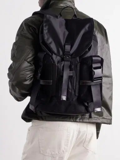 Master-Piece Leather and Suede-Trimmed CORDURA® Backpack - Men | Thumbnail 3 Master-Piece Leather and Suede-Trimmed CORDURA® Backpack - Men | Thumbnail 3
