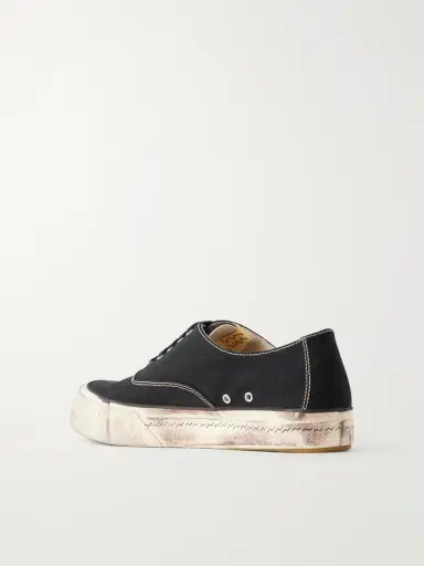 Visvim Logan Distressed Canvas Sneakers - Men | Thumbnail 4 Visvim Logan Distressed Canvas Sneakers - Men | Thumbnail 4