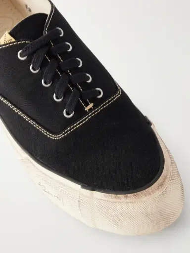 Visvim Logan Distressed Canvas Sneakers - Men | Thumbnail 5 Visvim Logan Distressed Canvas Sneakers - Men | Thumbnail 5