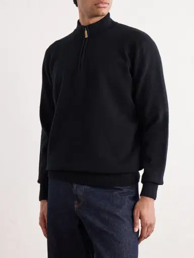 William Lockie Wool Half-Zip Sweater - Men | Thumbnail 3 William Lockie Wool Half-Zip Sweater - Men | Thumbnail 3
