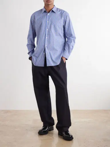 Comme des Garçons SHIRT Striped Cotton-Poplin Shirt - Men | Thumbnail 2 Comme des Garçons SHIRT Striped Cotton-Poplin Shirt - Men | Thumbnail 2