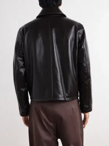 SAGE NATION Glossed-Leather Jacket - Men | Thumbnail 4 SAGE NATION Glossed-Leather Jacket - Men | Thumbnail 4