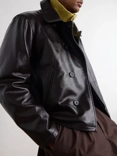SAGE NATION Glossed-Leather Jacket - Men | Thumbnail 6 SAGE NATION Glossed-Leather Jacket - Men | Thumbnail 6