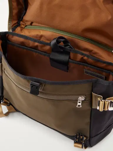 Master-Piece Potential Leather-Trimmed Shell Messenger Bag - Men | Thumbnail 6 Master-Piece Potential Leather-Trimmed Shell Messenger Bag - Men | Thumbnail 6