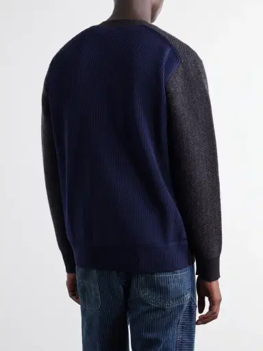 Junya Watanabe Patchwork Wool-Blend Cardigan - Men | Thumbnail 4 Junya Watanabe Patchwork Wool-Blend Cardigan - Men | Thumbnail 4