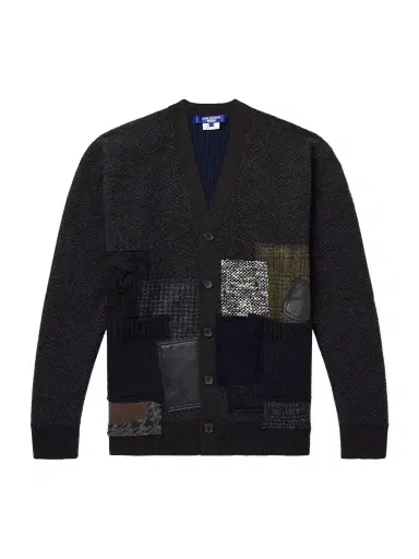 Junya Watanabe Patchwork Wool-Blend Cardigan - Men | Thumbnail 1 Junya Watanabe Patchwork Wool-Blend Cardigan - Men | Thumbnail 1